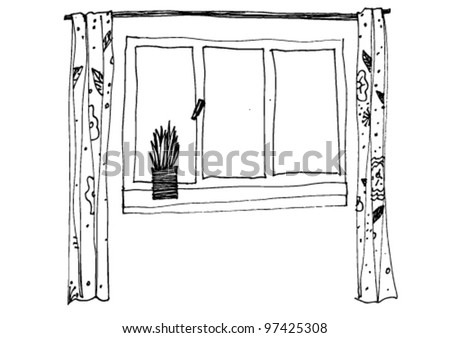 cartoon of window