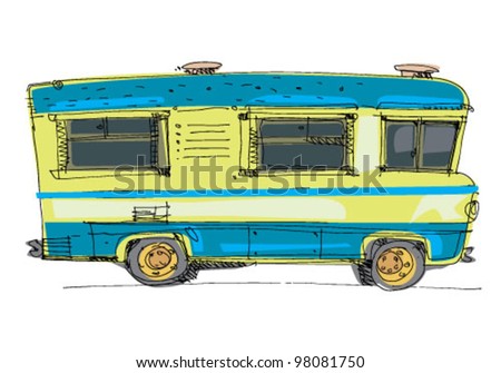 Cartoon Campervan