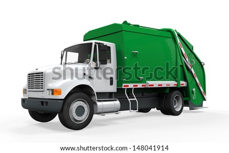 Garbage Truck Isolated Garbage Truck Isolated