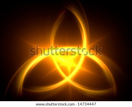 Troca do Emblema da Guild Stock-photo-one-magical-abstract-symbol-the-triquetra-in-flaming-yellow-pagan-or-christian-symbolism-14734447