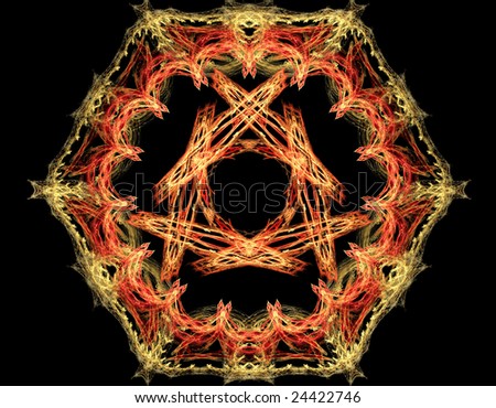 wallpaper fractal. hexagon wallpaper fractal