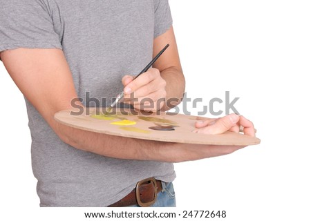 Artist Holding Palette