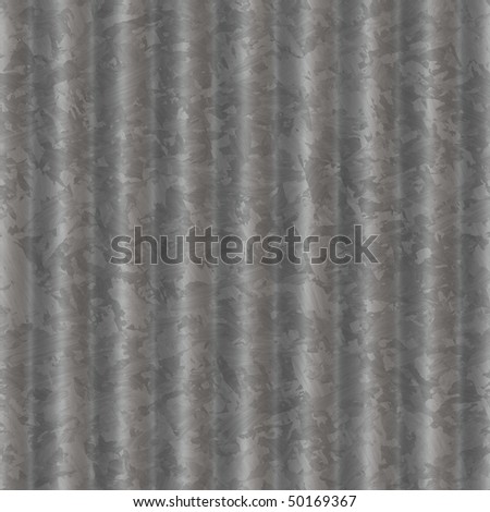 computer generated metal ripple with gray steel raised and lowered texture for background. tiles seamlessly