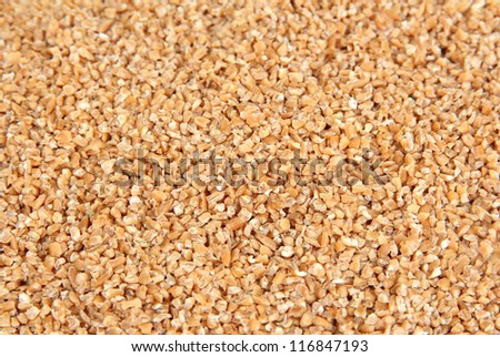 Wheat bran texture of close up