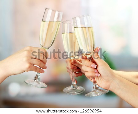 Corporate Party Sparkling Champagne Glasses