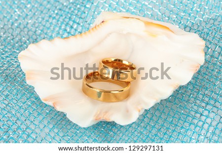 Conceptual photo: wedding in marine style