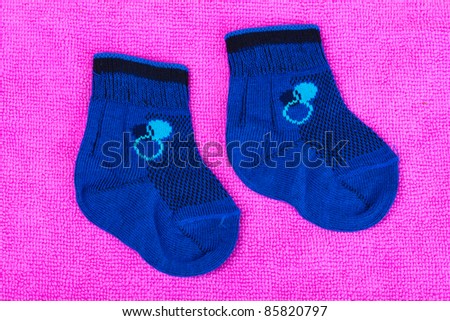 Bright Blue Socks