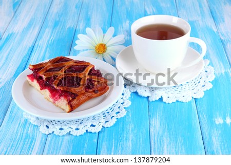 Cherry Pie on table