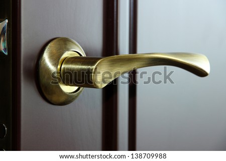 Door handle close-up