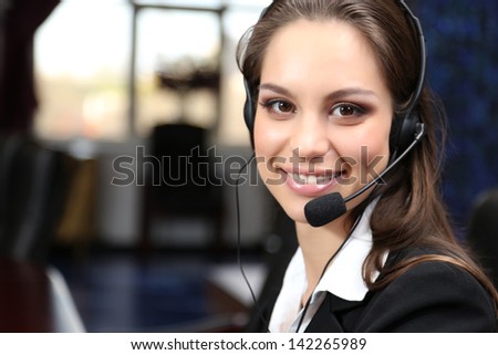 Call Center Operator At Work