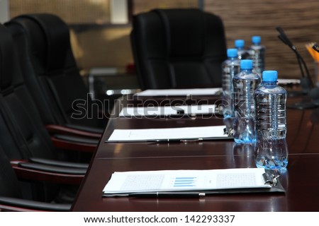 Meeting room in office center