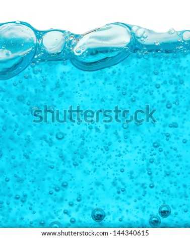 Water wave isolated on white