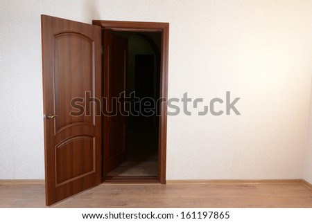 Double doors in empty room