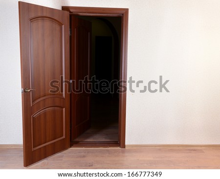 Double doors in empty room