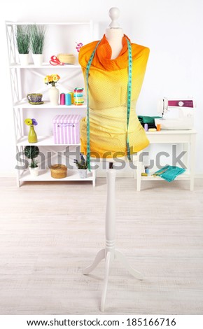 Female mannequin in creative studio