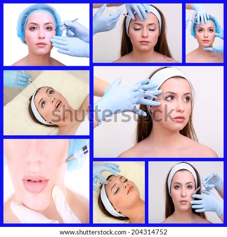 Plastic surgery collage