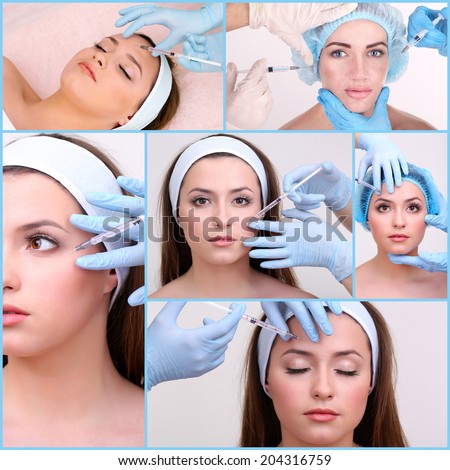 Plastic surgery collage