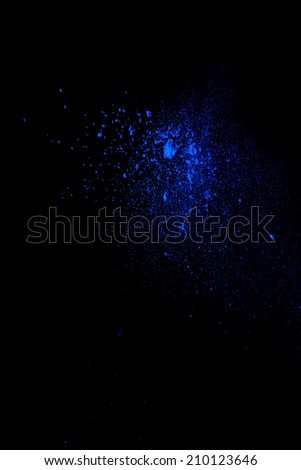 Flour on dark blue background