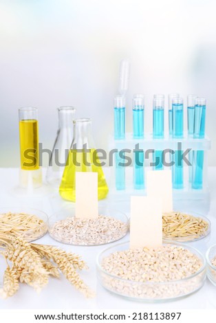 Microbiological testing for food quality at biochemistry laboratory