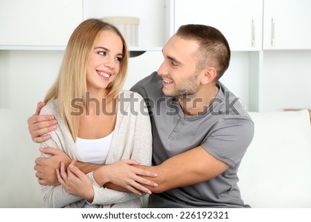 Young couple after therapy session with family psychologist
