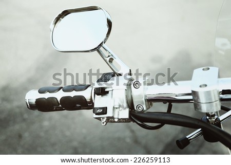 Motor bike detail, close-up