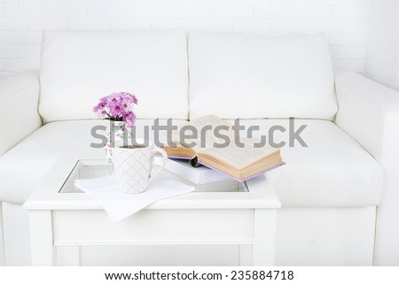 Apartment interior and decor in gentle tones