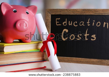 Education costs concept
