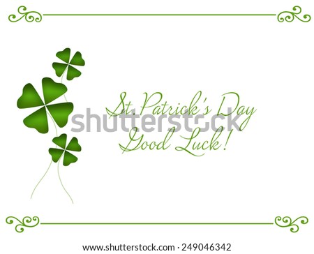 St.Patrick's Day greeting card