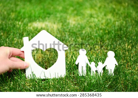 Family and house - concept image of make your house