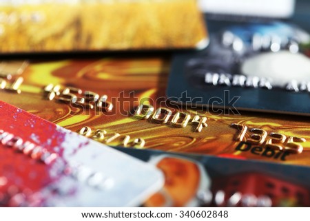 Credit cards background