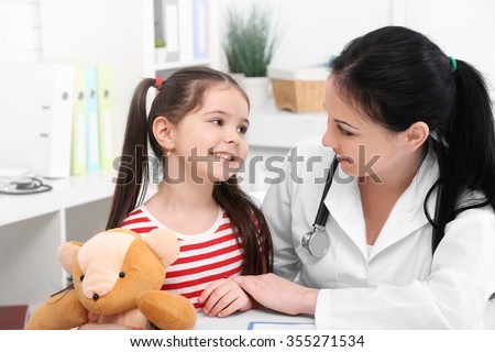 Doctor and child in the office