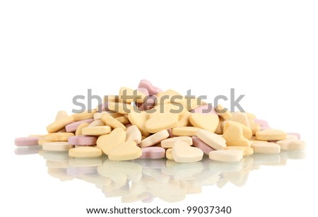 Animal nutritional supplements  isolated on white