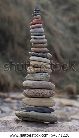 A tower of balancing stones