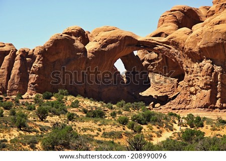Arch in Canyon lands National Park near Moab, Utah, USA
