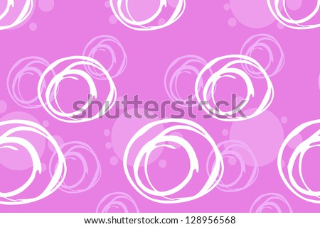 Seamless abstract texture with hand drawn circles