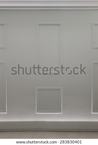 Grey wall detail in a living room. Vertical format