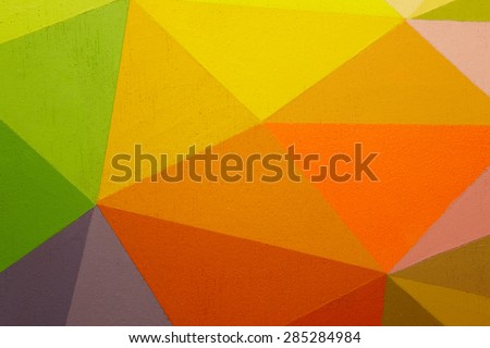 Painted multicolored background with geometric lines. Horizontal