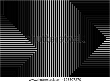 very big size black background with white lines in geometric harmony