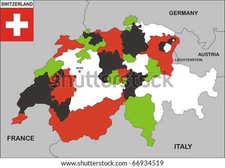Map+of+switzerland+