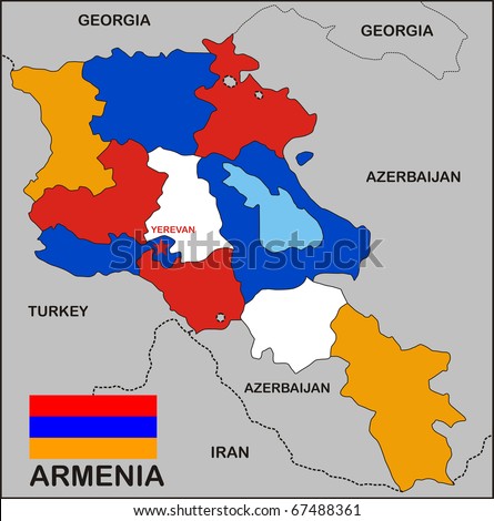 political map of lithuania. political map of Armenia