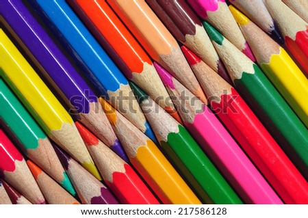 sharpen color pencils background object texture pattern