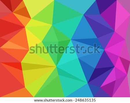 very big size abstract rainbow background low poly