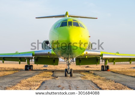 NOVOSIBIRSK, MAR 26, Green frontal plane \