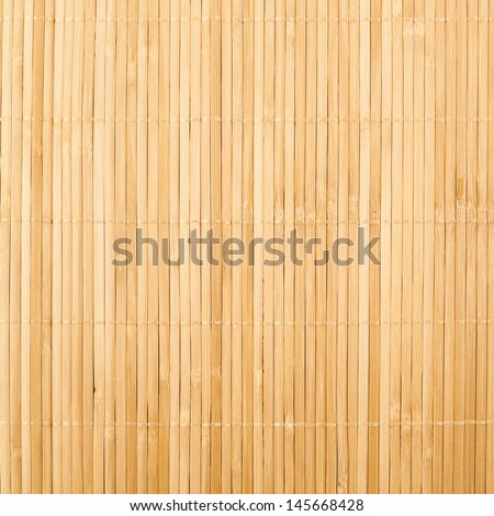 Bamboo Brown Straw Mat As Abstract Texture Background Composition, Top View Above