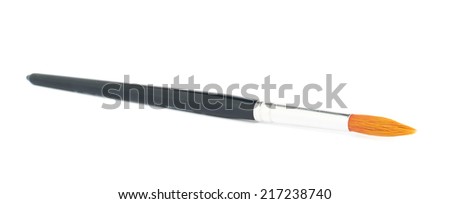 Drawing brush isolated over the white background