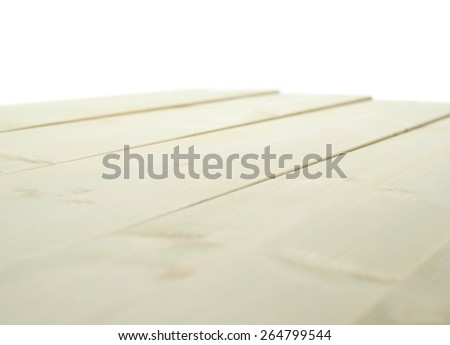 White paint coated wooden pine boards as a copyspace background composition isolated over the white background