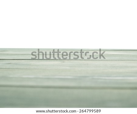 Dark green paint coated wooden pine boards as a copyspace background composition isolated over the white background