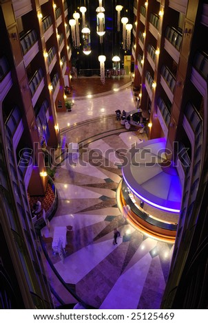 hotel lobby interior design. stock photo : Interior design
