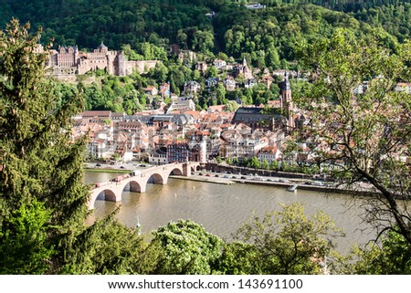 Heidelberg at spring, Germany    Save to a lightbox?   find similar images   share? View on Heidelberg at spring, Germany