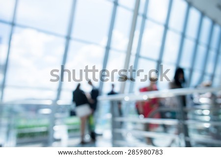 blurred picture of office and shopping center